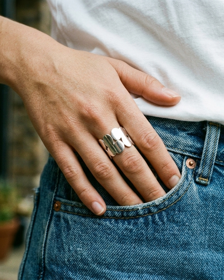 Anillo plata de ley
