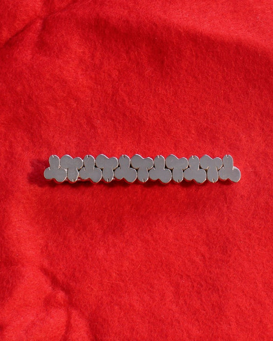 pinza de corbata plata de ley.